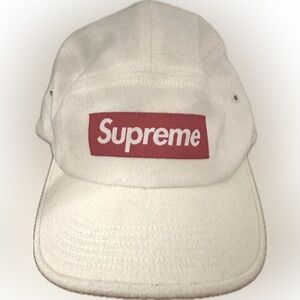 Supreme Wool Camp Cap - White